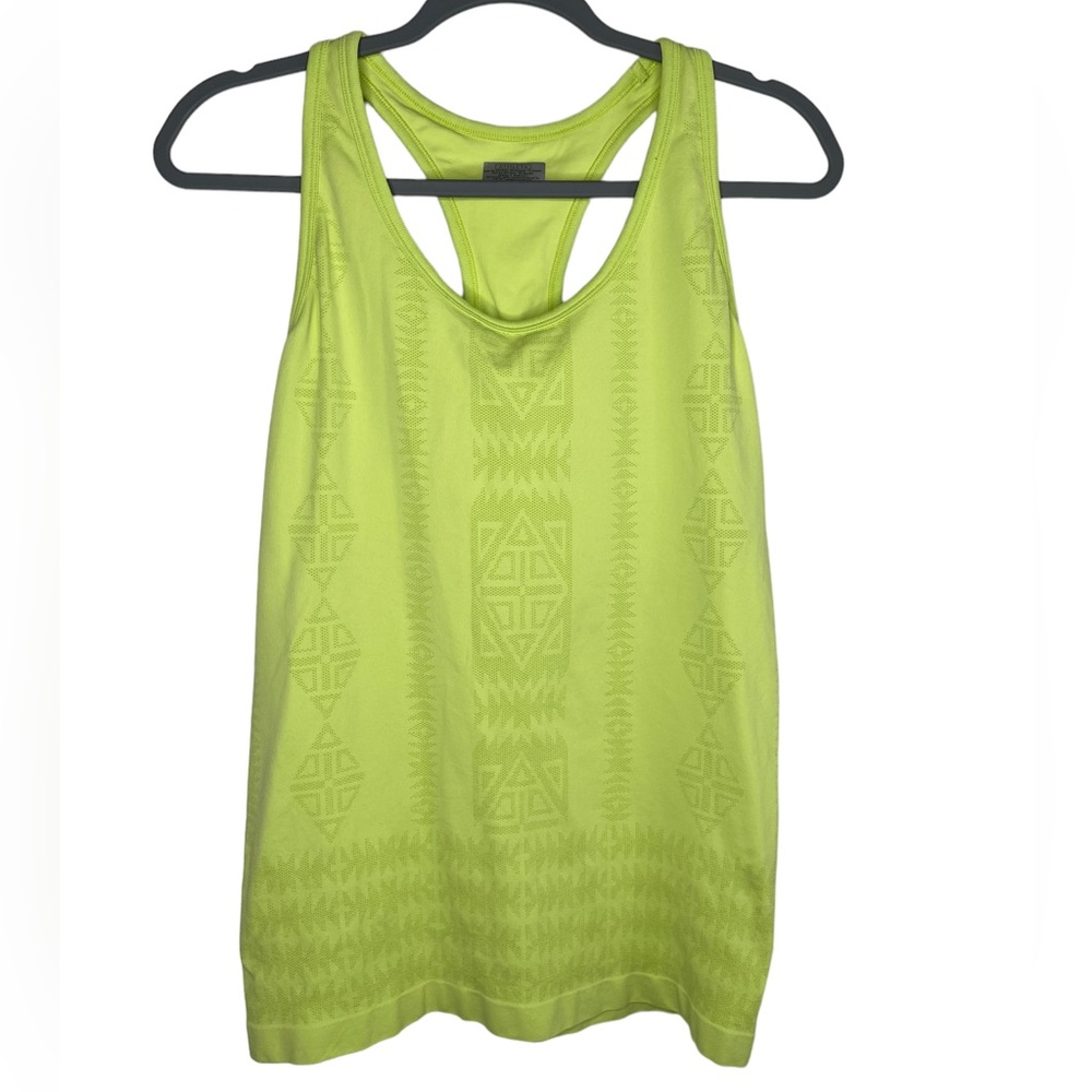 Athleta Neon Rev Up Racerback Built-In Bra Workout Tank Size XL